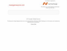Tablet Screenshot of mazegameszone.com